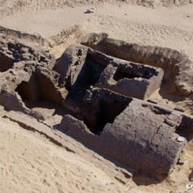 Discover the entrance to the mysterious pyramid in the Abydos mecca