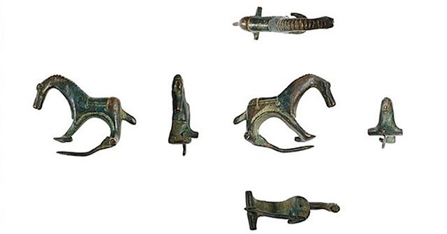 Discovered 1,800-year-old horse brooches