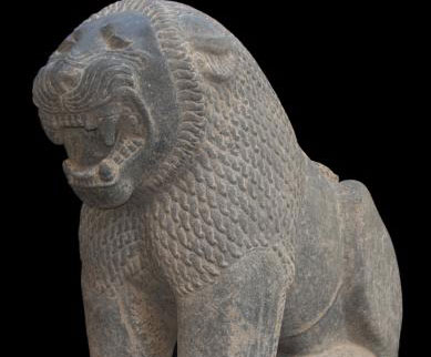 Discovered 3000-year-old stone lion in Turkey