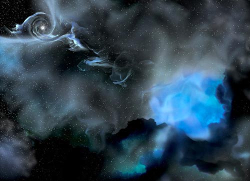 Discovered a giant black hole never seen in the universe