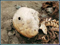 Discovered ancient corpses in America