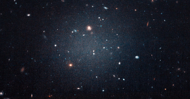 Discovered 'evil galaxy' transparent like illusion