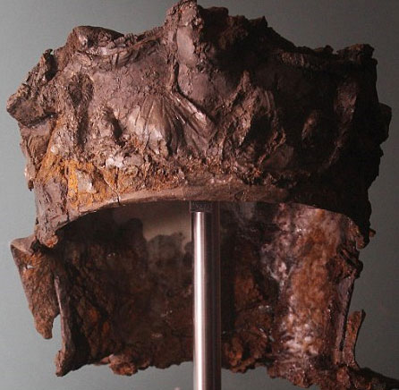 Discovered the 2,000-year-old hat of the Roman cavalry