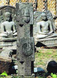 Discovered the precious Buddha statue in India