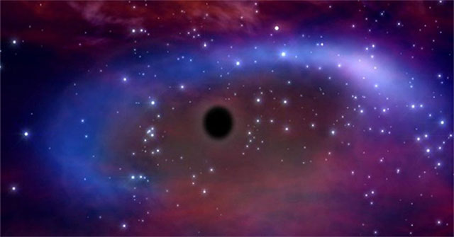 Discovering a black hole 40 billion times larger than the Sun.