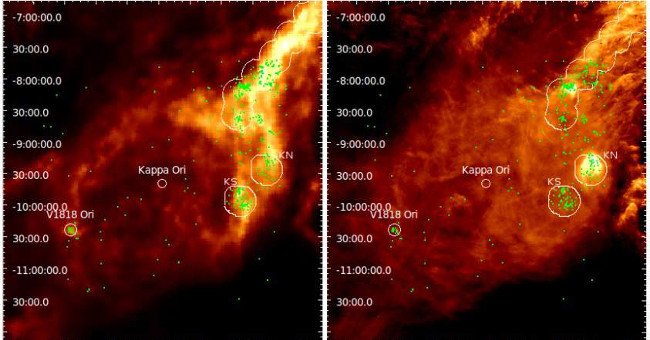 Discovering a strange ring around the super star Kappa Ori