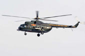 Discovering MI8 military helicopter fell on Phu Quy island