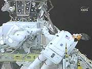 Discovery astronauts complete the second walk out of space