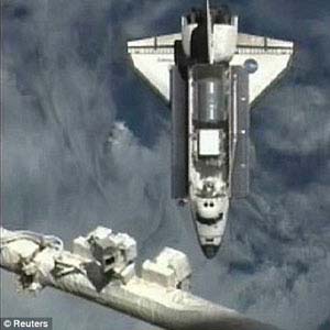 Discovery ship connects to the ISS for the last time