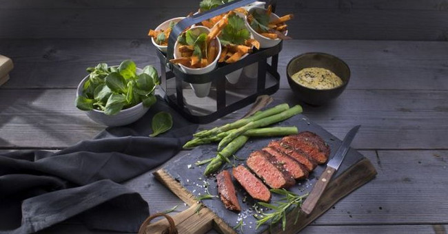 Do you believe this steak is made entirely from plants?