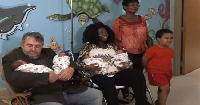 Doctors, pregnant women ... silly: Ultrasound shows 3, when birth comes ... 4 children