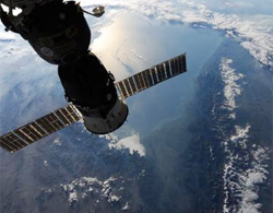 'Double-decker bus' flew over the earth