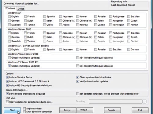 Download updates for Windows