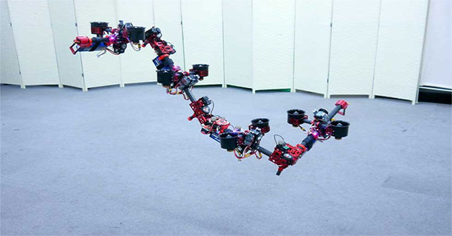 Dragon robots can change aerial shapes