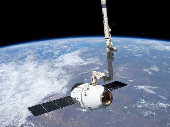 Dragon ship left the launch pad on October 7