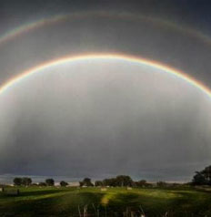 Dual rainbow in America