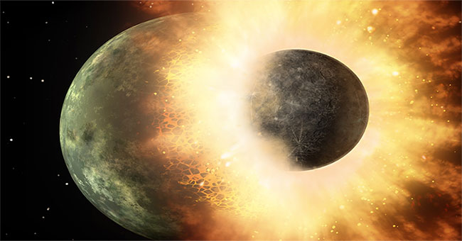 Earth has life thanks to the planet Theia rushed in