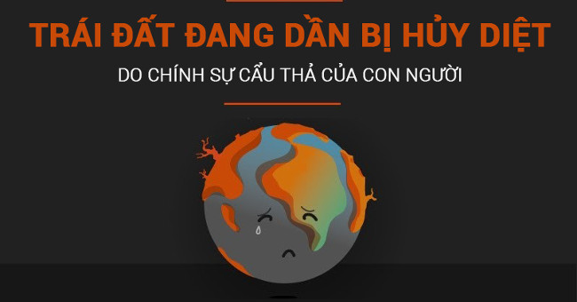 Earth is gradually being destroyed by human negligence