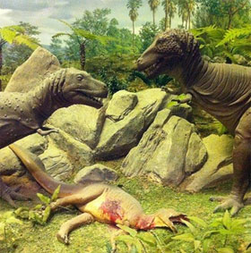 Earth prospect when dinosaurs existed to modern times