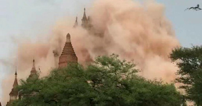 Earthquake at 6.8 Richter scale in Myanmar, 100 ancient pagodas were damaged