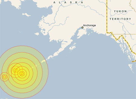 Earthquake of 7.4 on Richter caused tsunami warning in the US