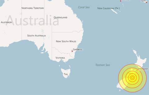Earthquake shook New Zealand