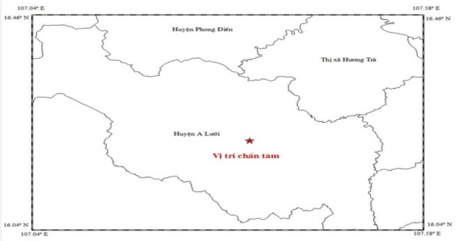 Earthquakes caused many local shakes in Thua Thien Hue