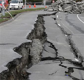 Earthquakes weaken the earth's crust