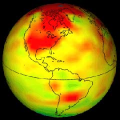 Earth's temperature tends to heat up unevenly