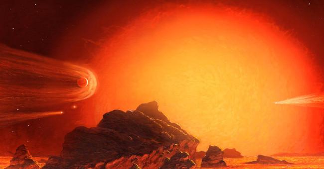 Earth's tragedy when the Sun swells up to 100 times