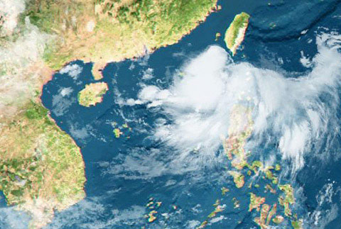 East Sea welcomes tropical depression
