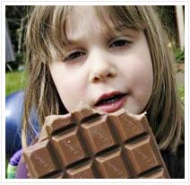Eating chocolate helps teeth stay healthy?