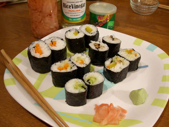 Eating lots of sushi is harmful to health