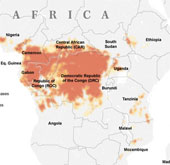 Ebola is at risk of outbreaks in 15 countries in Africa