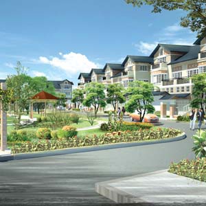 Ecological houses in urban areas do not waste land