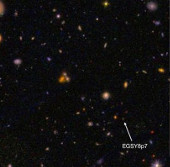 EGSY8p7 Detection - The oldest galaxy ever found
