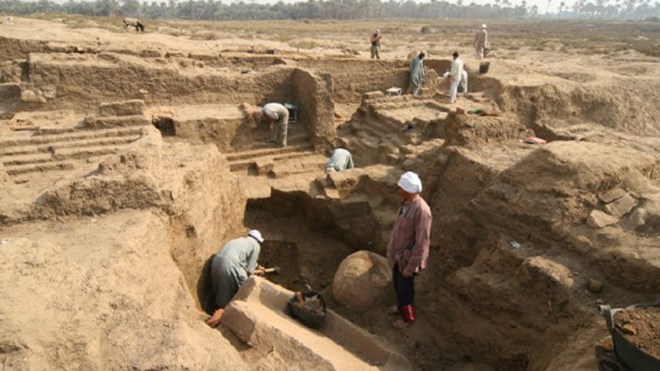 Egypt discovered the ruins of the ancient city of Memphis