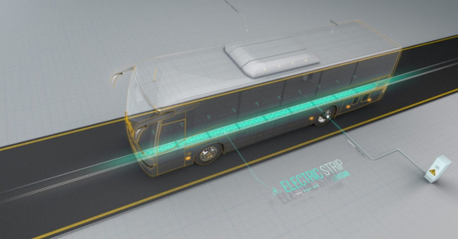 Electric vehicles can be charged and charged on the road