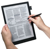 Electronic paper from Sony
