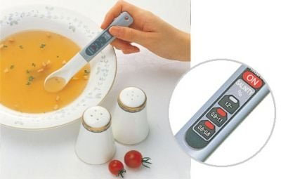 Electronic spatulas can measure the salt content of foods