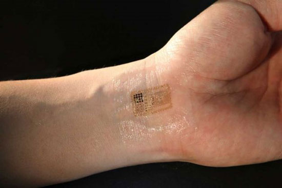 Electronic tattoo monitoring device