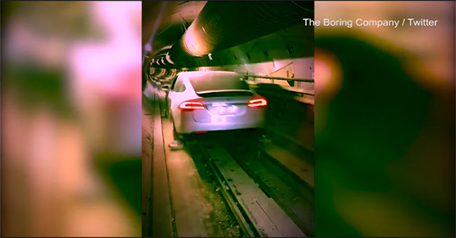 Elon Musk shows off electric cars running through tunnels under Los Angeles
