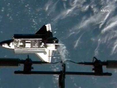 Endeavor spacecraft has a puncture