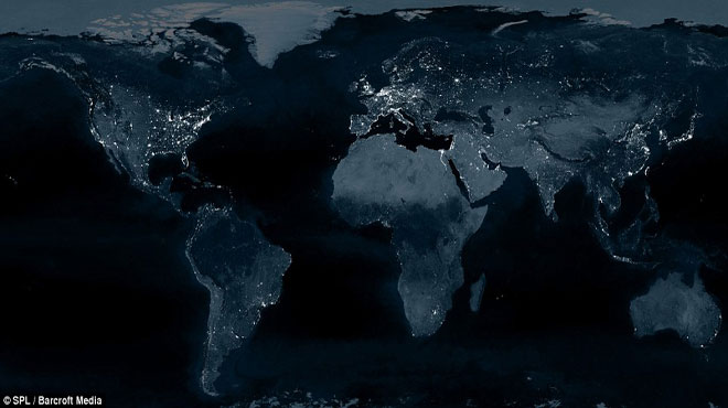 Energy consumption map of the world