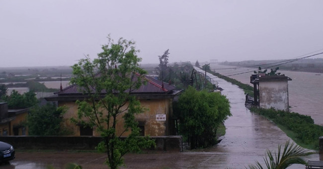 Entering the capital of Hanoi, the storm weakened into a tropical depression