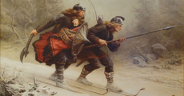 Entertainment of the Vikings: To ski is also the most bloody history