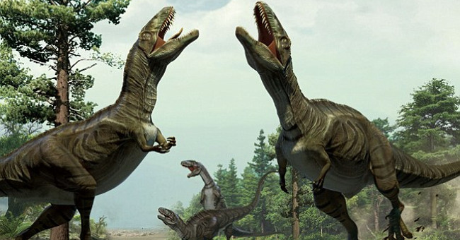 Erotic dance of carnivorous dinosaurs