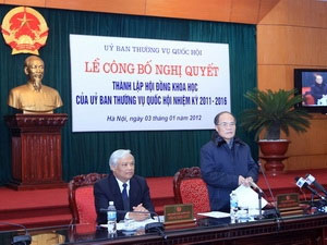 Establishing the Science Council of the National Assembly Committee