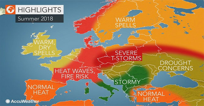 European climate will become more and more like Vietnam if CO2 continues to increase