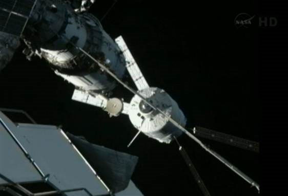 European spacecraft connects itself with ISS